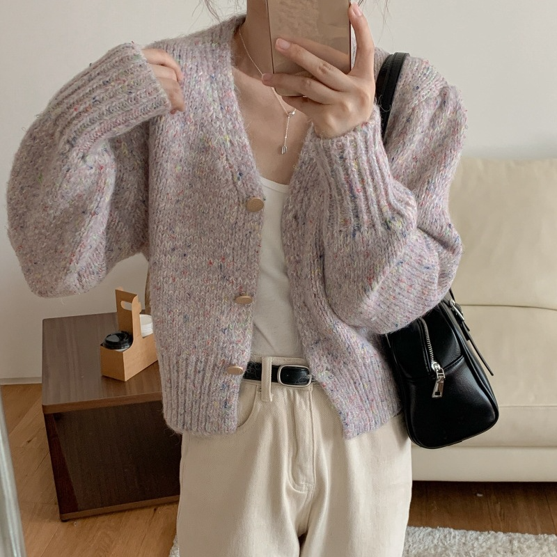 Vrolijke Kleurrijke Stippen Cardigan