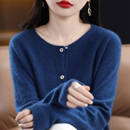 Luxe Kasjmier-mix Cardigan