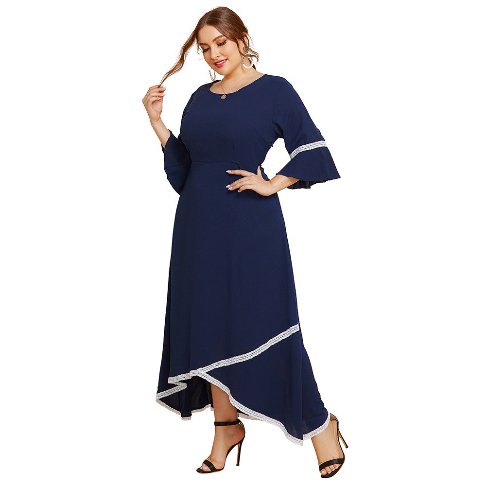 Victoria Kanten Midi Jurk