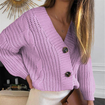 Klassieke Lange V-hals Cardigan